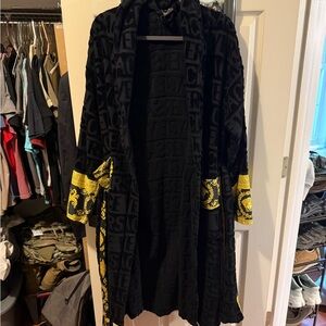 Versace Black and Gold Women/Men bath Coat